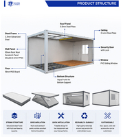 Maison préfabriquée extensible STC, installation rapide, maison mobile de luxe en conteneur, 20 pieds, 40 pieds, ignifuge, résistante aux tremblements de terre, ADU