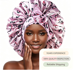 NOUVEAU <span class=keywords><strong>Bonnet</strong></span> en satin pour femme, <span class=keywords><strong>bonnet</strong></span> de nuit, ajustable, pour toutes les saisons, imprimé numérique - Product Image 1