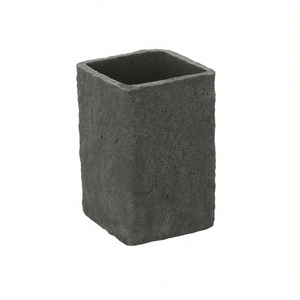 Support de brosse à dents SAND gris 7x7xH10.8 cm, design carré, rangement pour salle de bain - Product Image 3