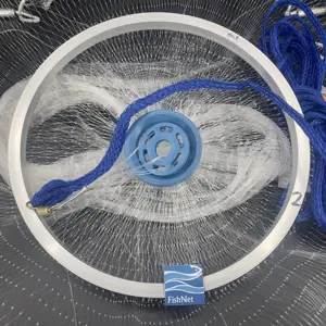 Preiswert Shrimping-Netz Salzwasser-Angeln Wellennetz mit Aluminium-Frisbee für Köder-Fasche Fischwurfnetz