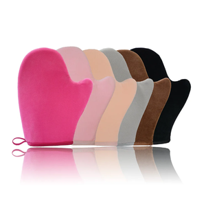 Customized Logo Black Velvet Sunless Tanner Mitt Self Tan Mitt Applicator Tanning Mitts <strong>Creams</strong> Mousses Self Tanner Sponge <strong>Glove</strong> - Product Image 6