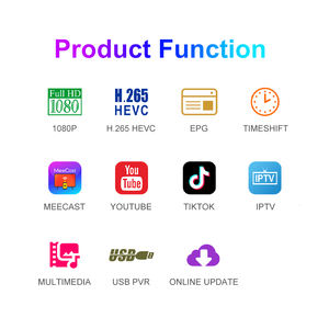 Récepteur de télévision numérique HD par satellite FTA Africa T2 S2 1080P avec GX6605H MeeCast USB/WiFi/Dongle & DLNA - Product Image 3