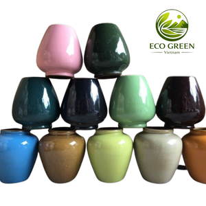 <b>Mini</b> Ceramic <b>Vase</b> Vietnam Ceramics Durable Geometric Shape Decorate Painted Antique Home Decoration - Product Image 2