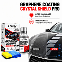 Kit de protection de peinture automobile hydrophobe à haute brillance ultra-élevée 10H, revêtement en graphène Crystal Shield Pro 50ml