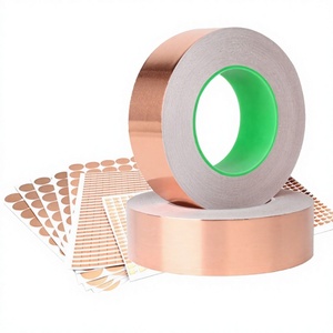 Copper Foil Tape Single Sided Acrylic <b>Adhesive</b> 0.15mm Thickness Conductive Waterproof EMI Shielding Engineer Grade for - Product Image 2