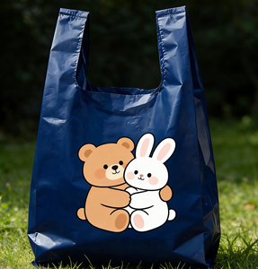 Bolsas de Embalaje para Camisetas Personalizadas de HDPE Resistentes e Irrompibles de Bear and Rabbit para Envío y Regalos Fujian Hualong - Product Image 1