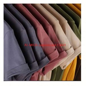 Design T-shirt 100% Cotton Plain Black White Classic Short Sleeved Summer Casual High Quality Men's T-Shirts - Product Image 1