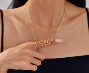 Collana con nome personalizzato viene garanzia di soddisfazione di qualità garantendo un regalo perfetto che una persona speciale gioielli in acciaio inossidabile - Product Image 2