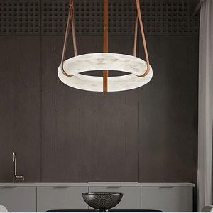 Hậu hiện đại tân cổ điển thiết kế mới tối giản nghệ thuật phòng ăn phòng khách phòng ngủ ánh sáng sang trọng Vòng đèn chùm bằng đá cẩm thạch - Product Image 4