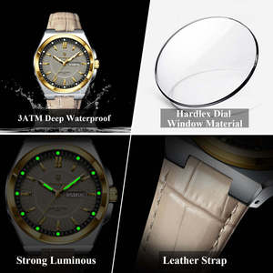 นาฬิกาข้อมือผู้ชาย POEDAGAR 896 Sport Original รุ่นควอตซ์ หรูหรา กันน้ำ เรืองแสง สายสแตนเลส - Product Image 6