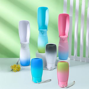 Portable Pet <b>Water</b> <b>Bottle</b> 300ml 550ml Foldable <b>Filtered</b> Outdoor Use - Product Image 3