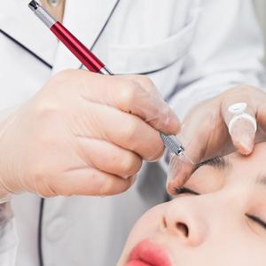 Pluma de mano de niebla de cejas semipermanente de doble cabeza, pluma Microblading Manual para tatuaje de bordado de labios de cejas 3D - Product Image 6