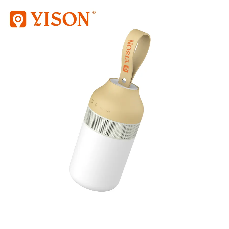 YISON new arrival WS-3 B LED wireless bass bottle speaker manufacturer with Night Light