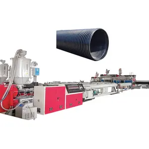 High quality large diameter plastic HDPE Hollow Wall Spiral Winding Pipe Machine Production line