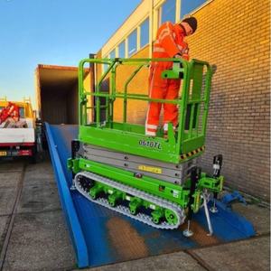 Plataforma de elevación hidráulica eléctrica pequeña probada por CE <span class=keywords><strong>Mini</strong></span> elevador de tijera móvil para el hogar elevador de construcción usado - Product Image 5