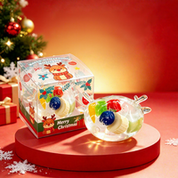 Jouet Squishy Personnalisé en Forme de Bois de Renne de Noël, Texture Gelée Douce, Jouet Sensoriel Anti-Stress, Cadeau Fidget, Fabrication OEM ODM
