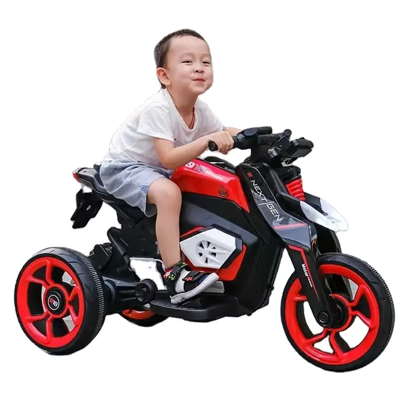 Penjualan terlaris baterai besar 12V sepeda motor listrik anak-anak mainan mobil tahan lama dengan pemutar musik untuk Drift dan anak-anak usia 2-4 tahun