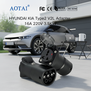Adaptador EV AOTAI Nuevo V2L Tipo 2 a Enchufe Universal con Conector y Enchufe Simulado para KIA EV 6 <span class=keywords><strong>IONIQ</strong></span> 5 <span class=keywords><strong>IONIQ</strong></span> 6 - Product Image 3