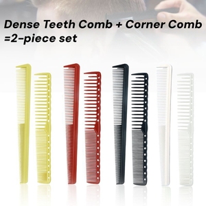 Ensemble de 2 peignes à cheveux professionnels pour hommes, double face, double usage, pour la coupe et le coiffage, pour salon de coiffure - Product Image 2