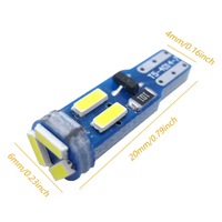 Ampoules LED T5 W3W W1.2W 4014 7SMD de haute qualité pour tableau de bord de voiture, lampes de jauge, éclairage intérieur automobile, voyants d'avertissement, lumières d'instrumentation