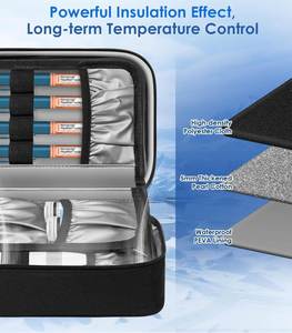 Large Insulin Cooler Travel Case Medication Cooler Bag Reusable Ice Packs for Insulin Pens and Diabetic Supplies - Product Image 5
