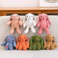 Jouets en peluche de lapin super doux et moelleux, 8 pouces, rembourrage en coton PP, anti-stress, cadeaux d'anniversaire pour enfants, Pâques