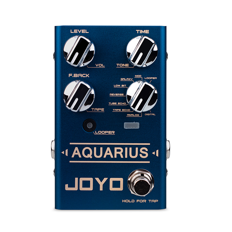 JOYO R-07 Aquarius Pedal Aquarius Delay + looper педаль электрогитарного эффекта с восемью различными задержками