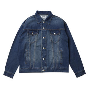 Nuova giacca Casual da uomo in cotone Denim <span class=keywords><strong>stile</strong></span> classico <span class=keywords><strong>abbigliamento</strong></span> di marca <span class=keywords><strong>maschile</strong></span> lavato Retro blu Jeans giacca Bomber - Product Image 5