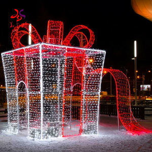 Meilleures ventes <span class=keywords><strong>2022</strong></span> Boîte cadeau de Noël violette Petites, moyennes et grandes boîtes Lumières à motif LED Centre commercial Rue du <span class=keywords><strong>parc</strong></span> Décoration de vacances - Product Image 4