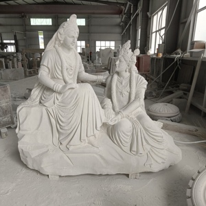 Ngoài trời kích thước lớn bằng đá cẩm thạch chúa Shiva bức tượng Ấn Độ phật tượng để bán - Product Image 4