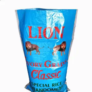 Hot sale Factory Wholesale Price Custom Size Pack Rice In Plastic Bag pp woven rice bag 5kg 10kg