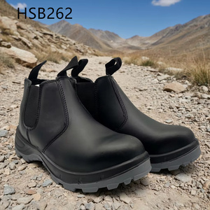 Chaussures de sécurité ZYF en cuir Crazy Horse haut de gamme pour la construction de tunnels, réparation de quais, avec bande élastique haute extensibilité, <span class=keywords><strong>bottes</strong></span> de travail pour hommes HSB009 - Product Image 6