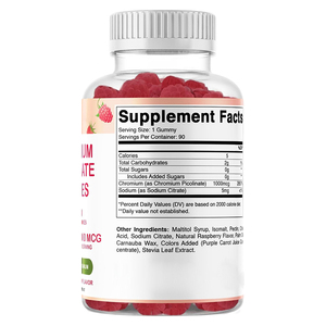 Vente flash : Gummies à la vitamine G au picolinate de chrome haute puissance, soutien immunitaire pour adultes, sans danger pour les femmes enceintes et les nouveau-nés - Product Image 3