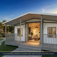 Maison conteneur extensible Sunrise de 40 pieds, maisons modulaires de luxe portables, conteneur en acier extensible de 20 pieds, logement compact de 1 à 4 chambres