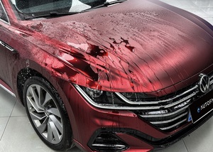 Pellicola Vinilica Premium Opaca Rosso Vino per Auto, Stile Rosso Vino Intenso, Senza Bolle, per Wrapping Professionale, Fornitura Diretta dalla Fabbrica - Product Image 6
