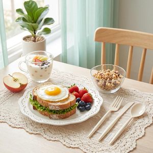 Prix direct usine – Couverts jetables en amidon de maïs (couteau, fourchette et cuillère) en plastique de qualité alimentaire - Product Image 3
