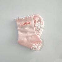 Chaussettes antidérapantes tricotées mi-mollet POPSOX personnalisées pour femmes, respirantes, à séchage rapide, pour Pilates, Yoga, Reformer, danse en intérieur