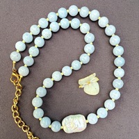 Collier ras du cou bohème en pierres précieuses et perles irrégulières baroques, bijoux d'été bohèmes pour femmes, vente en gros