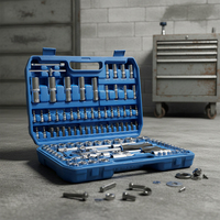 Ensemble d'outils à douilles multifonctionnels automatiques de réparation manuelle 108 pièces