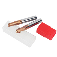 Revêtement Acier Au Tungstène Cnc Machine Hrc55 Boule Nez Fraises Fraise
