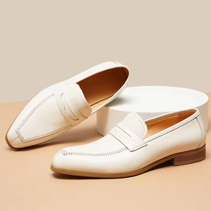 Mocasines de Cuero Marrón Vintage Hechos a Mano para Hombre, con Borlas, Punta Puntiaguda, Sin Cordones, Impermeables, con Soporte de Arco, Transpirables, Zapatos de Vestir Formales DSYX - Product Image 1