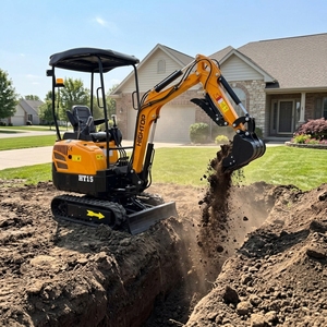 Productos Más Vendidos, Envío Gratis, Motor con Certificación CE y EPA, Miniexcavadora Hidráulica Multifuncional para Granja, Nueva, de 2, 3 y 3.5 Toneladas - Product Image 1