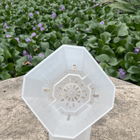 Pots de fleurs et jardinières en plastique transparent multi-tailles Vientiane, carrés, à haute fente, pour plantes et bonsaïs, vente en gros