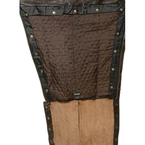 2025 Leather ML1191RT Men's Retro Brown 4-Pocket Thermal Lined Premium Motorcycle Chaps Auto Racing Wear - Product Image 2