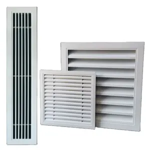 HVAC Material de Alumínio Grande Ventilação de Parede Ajustável para Grelha de Teto Ventilação de Ar