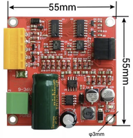 Contrôleur de moteur CC à balais 9-36V 500W, carte de commande de vitesse PWM 12A, cuivre 2OZ, contrôle TTL IO, protection contre les surintensités et les surtensions électrostatiques