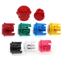 Interrupteurs à bouton-poussoir en plastique BAOLIAN 30MM 5v-12V Bouton d'arcade Microswitch Mini stick à commande par jeton Console PS4 Contrôleur