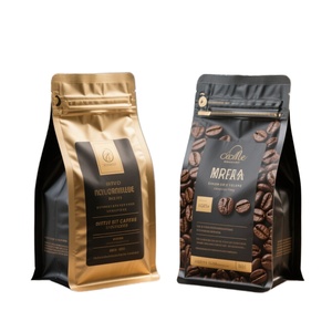 Bolsas de Aluminio con Fondo Plano Negro para Empacar Granos de Café, con Válvula, en Presentaciones de 250g, 340g, 500g, 1kg, 10000g y 2.5kg - Product Image 2