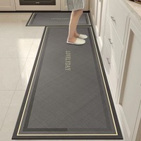 Alfombra de Cocina Antideslizante de Lujo Ligero, Impermeable, Resistente a Manchas y Aceite, para Decoración del Suelo de la Cocina del Hogar