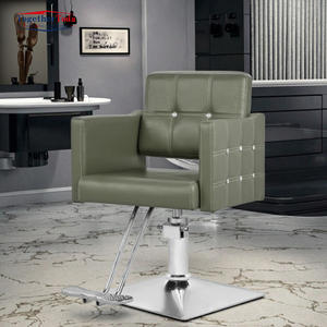 Silla de Peluquería Giratoria, Ajustable en Altura, Duradera y Económica, Hecha de Cuero Sintético con Reposapiés, Venta al Por Mayor - Product Image 2
